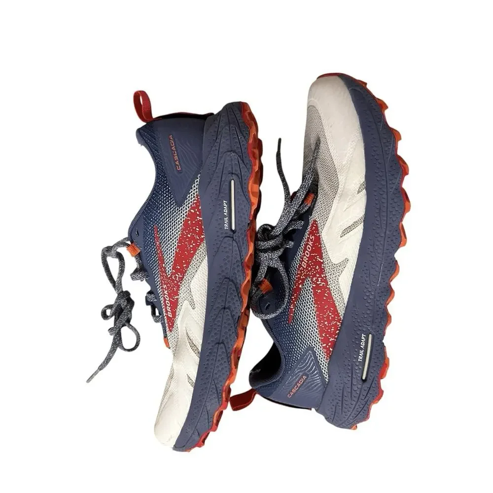 Brooks Cascadia 17 Women's Size 9 B (Medium) Trail Running Shoes White Blue